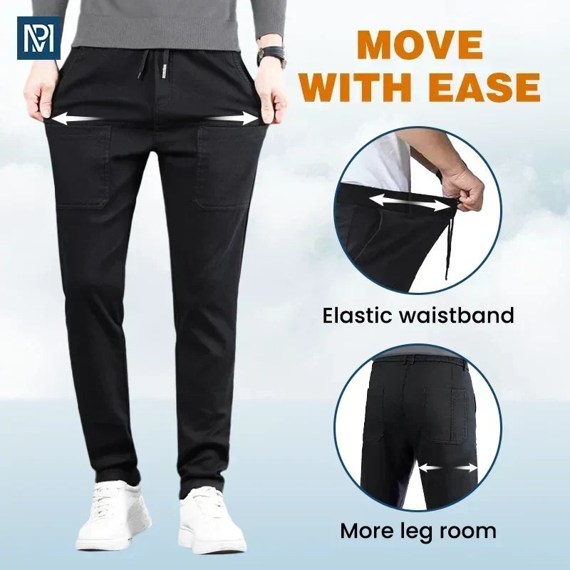 Men's 4-Way Stretch Multi-Pocket Everyday Cargo Pants