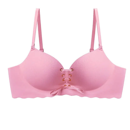 ✨ [2-Pack] Wireless Front-Drawstring Push-Up Bra – Breathable Honeycomb Support & 3-Way Convertible Straps