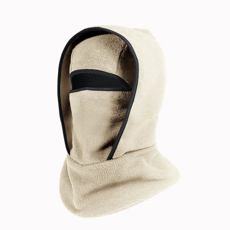 3-in-1 Thermal Fleece Balaclava Ski Mask & Hooded Neck Gaiter – Windproof Winter Face Cover & Helmet-Compatible Beanie for Skiing, Cycling & Outdoor Cold