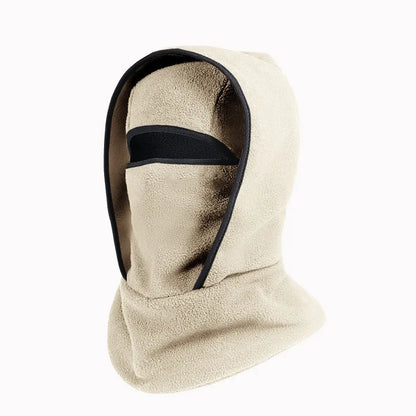 3-in-1 Thermal Fleece Balaclava Ski Mask & Hooded Neck Gaiter – Windproof Winter Face Cover & Helmet-Compatible Beanie for Skiing, Cycling & Outdoor Cold