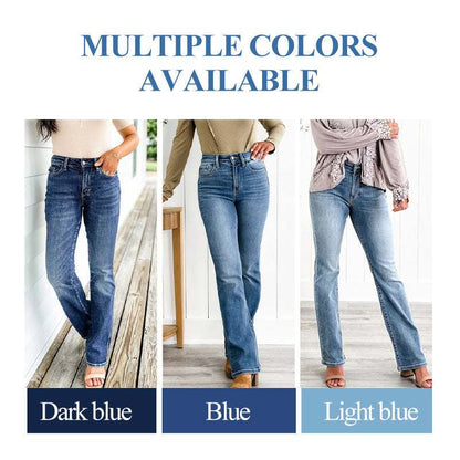 Women's High-Rise Tummy-Control Stretch Jeans | Bootcut & Straight Leg