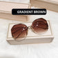 Fashion Vintage UV400 Ladies Oversized Square Sunglasses