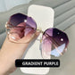 Fashion Vintage UV400 Ladies Oversized Square Sunglasses