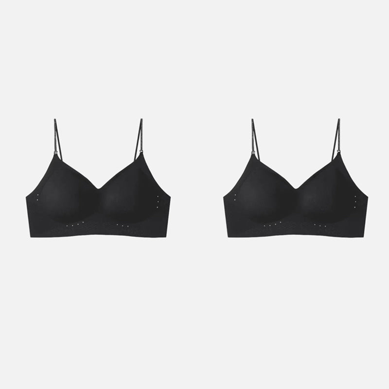 Wireless, Seamless Bra with Adjustable Straps