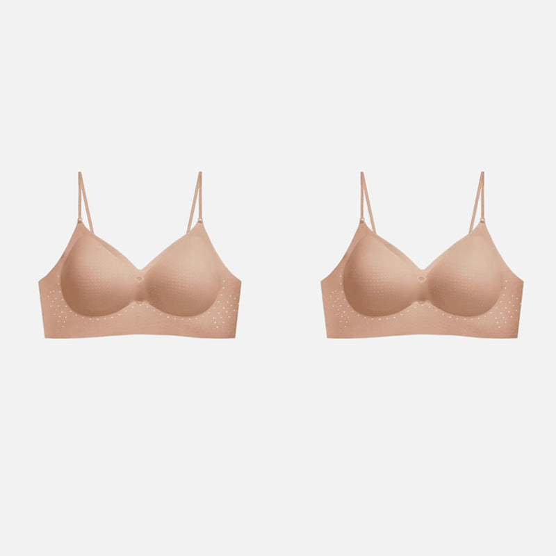 Wireless, Seamless Bra with Adjustable Straps