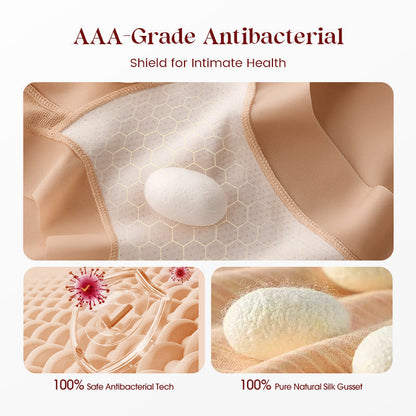 ✨ [Buy 1 Get 1 Free] Ultra-Sheer Mesh Tummy Control Shaping Panties – Butt-Lifter Boyshorts with 100% Pure Silk Gusset