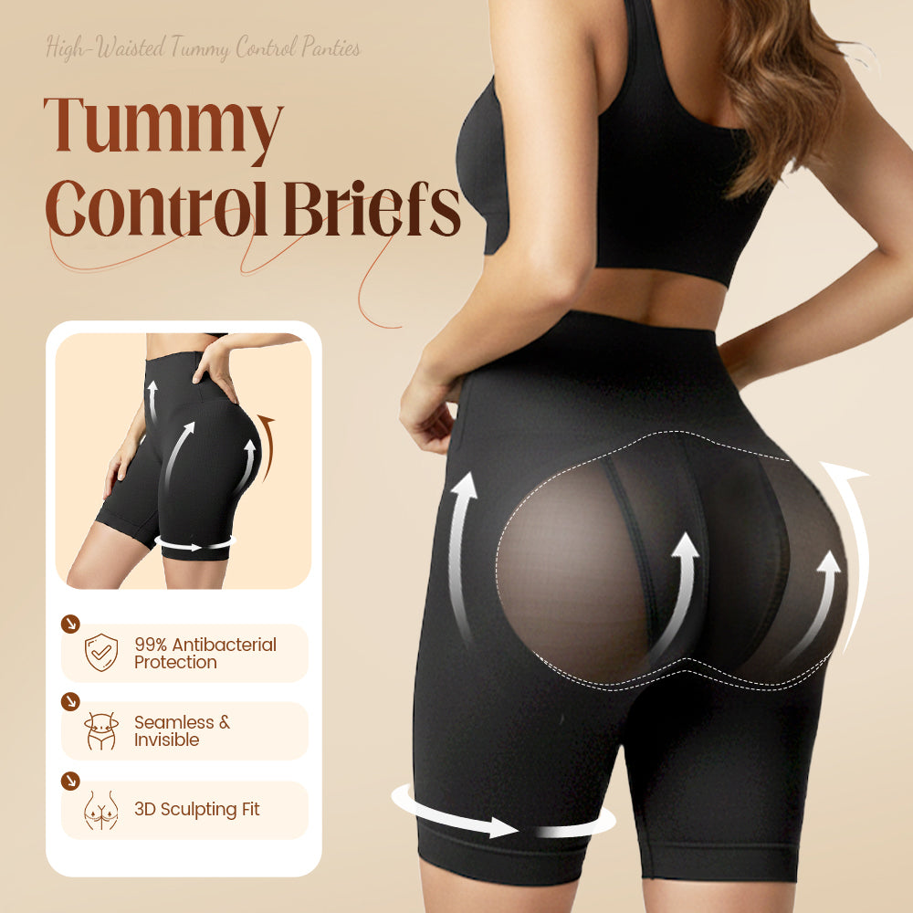 Women's Seamless High-Waisted Tummy Control & Butt-Lifting Shorts