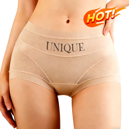 ✨ [Buy 1 Get 1 Free] Ultra-Sheer Mesh Tummy Control Shaping Panties – Butt-Lifter Boyshorts with 100% Pure Silk Gusset
