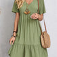 😍【S-3XL】👗Rochie lungă casual cu mânecă scurtă