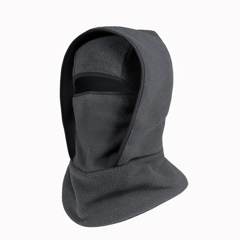 3-in-1 Thermal Fleece Balaclava Ski Mask & Hooded Neck Gaiter – Windproof Winter Face Cover & Helmet-Compatible Beanie for Skiing, Cycling & Outdoor Cold