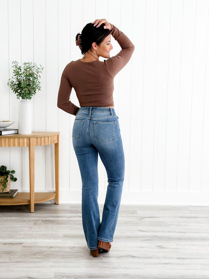 Women's High-Rise Tummy-Control Stretch Jeans | Bootcut & Straight Leg
