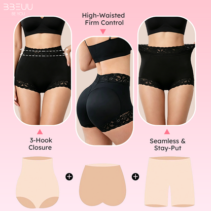 🔥🔥3PC High Waist Shapewear Panty with Anti-Slip Silicone Band - Stretchy Breathable & Seamless Tummy Control Butt Lifting for Everyday Confidence Women's Basic Minimalist Multi Colors 3Pcs Leg