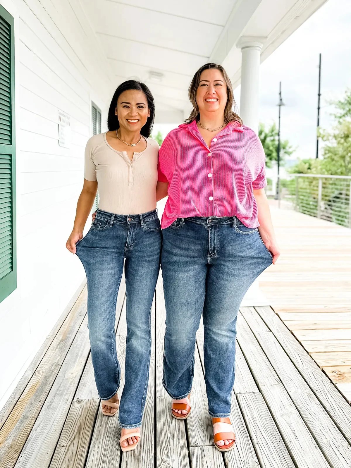 Women's High-Rise Tummy-Control Stretch Jeans | Bootcut & Straight Leg