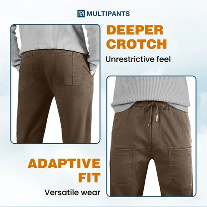 Men's 4-Way Stretch Multi-Pocket Everyday Cargo Pants