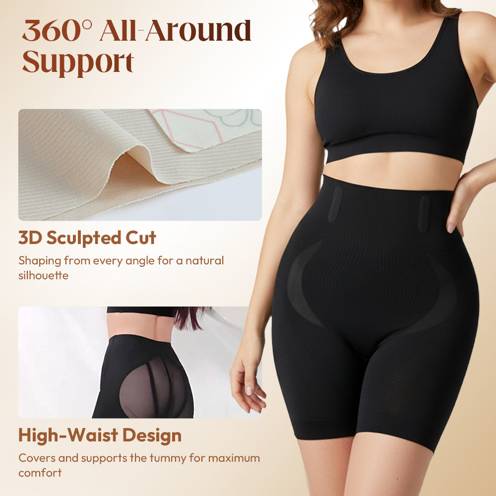 Women's Seamless High-Waisted Tummy Control & Butt-Lifting Shorts