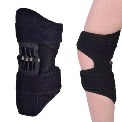 PowerKnee™ Spring-Assisted Knee Booster & Joint Support Brace – Rebound Spring Stabilizer with Open Patella & Adjustable Straps for Stairs, Walking & Joint Relief