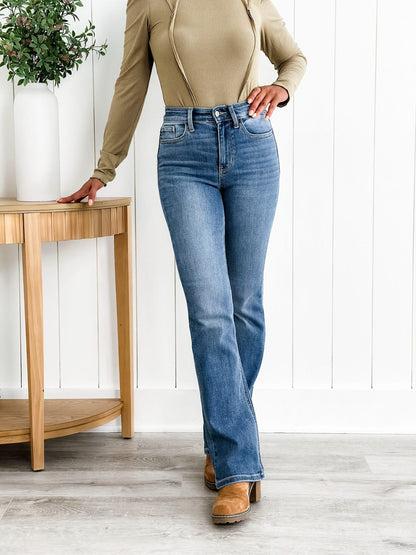 Women's High-Rise Tummy-Control Stretch Jeans | Bootcut & Straight Leg