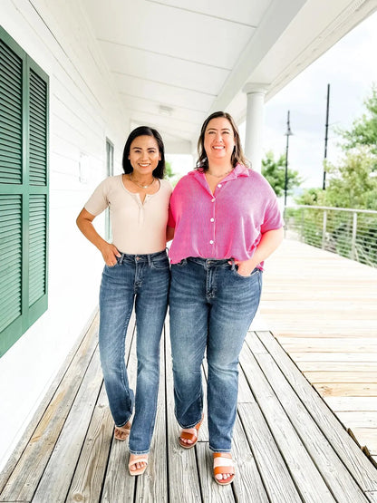 Women's High-Rise Tummy-Control Stretch Jeans | Bootcut & Straight Leg