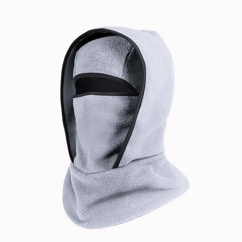 3-in-1 Thermal Fleece Balaclava Ski Mask & Hooded Neck Gaiter – Windproof Winter Face Cover & Helmet-Compatible Beanie for Skiing, Cycling & Outdoor Cold