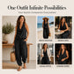 🎁New Arrivals 50% OFF💥 Sleeveless Cowl Neck Jumpsuit – Halter, Wide-Leg, Elegant 🍷