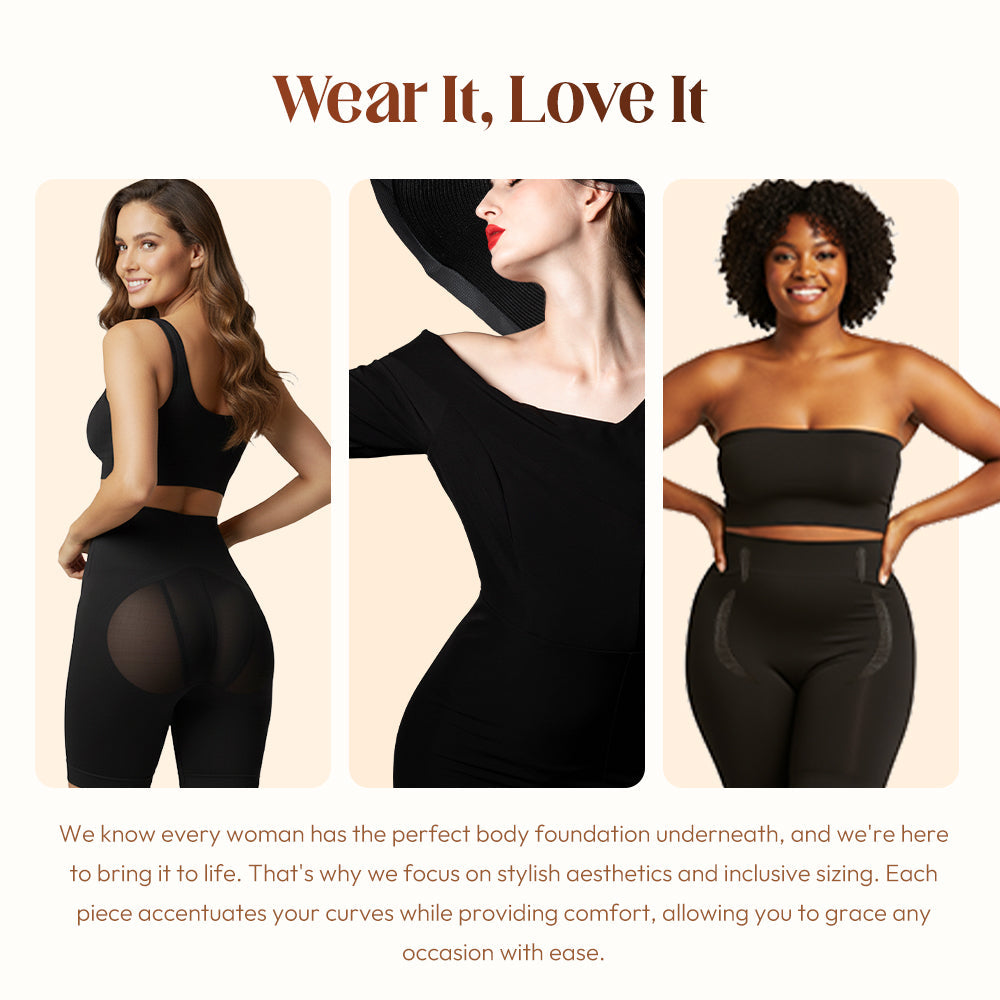 Women's Seamless High-Waisted Tummy Control & Butt-Lifting Shorts