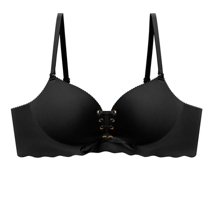 ✨ [2-Pack] Wireless Front-Drawstring Push-Up Bra – Breathable Honeycomb Support & 3-Way Convertible Straps
