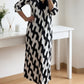 Elegancka sukienka maxi w stylu casual – z dekoltem w serek, idealna na co dzień ✨