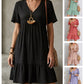 😍【S-3XL】👗Rochie lungă casual cu mânecă scurtă