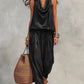 🎁New Arrivals 50% OFF💥 Sleeveless Cowl Neck Jumpsuit – Halter, Wide-Leg, Elegant 🍷