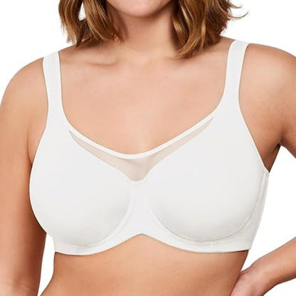 Women's Plus Size Cooling Minimizer Bra - Full Coverage & Breathable Support