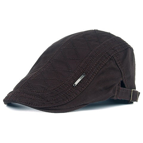 🧢 Classic Heritage Flat Cap – All-Season Breathable Cotton Ivy Hat | Adjustable Fit
