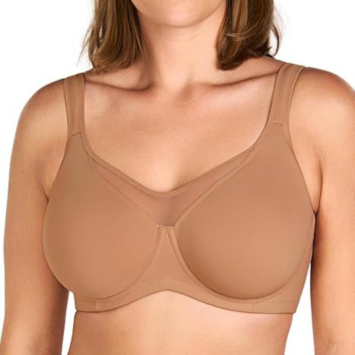 Women's Plus Size Cooling Minimizer Bra - Full Coverage & Breathable Support
