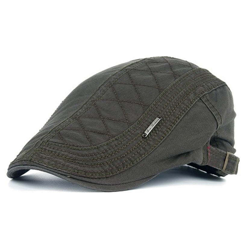 🧢 Classic Heritage Flat Cap – All-Season Breathable Cotton Ivy Hat | Adjustable Fit
