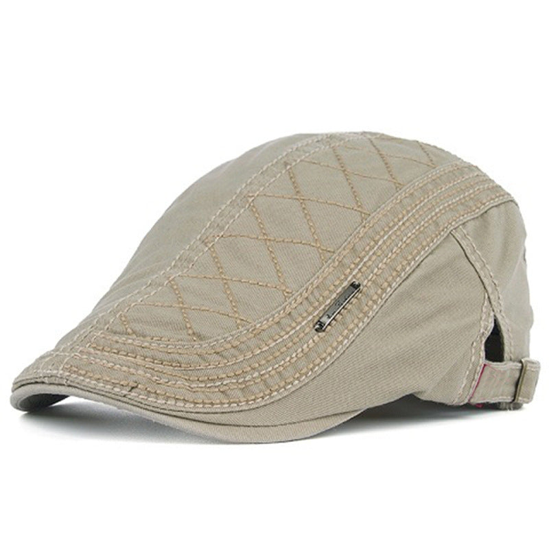 🧢 Classic Heritage Flat Cap – All-Season Breathable Cotton Ivy Hat | Adjustable Fit