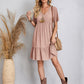 😍【S-3XL】👗Rochie lungă casual cu mânecă scurtă