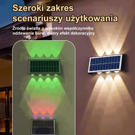 🔥 Solarna lampa ścienna do użytku zewnętrznego