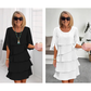 🎁Elegancka sukienka warstwowa z rękawami z falbanami dla kobiet