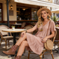 😍【S-3XL】👗Rochie lungă casual cu mânecă scurtă