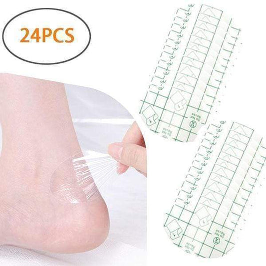Samoprzylepna, niewidoczna naklejka chroniąca przed zużyciem pięty