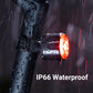 Akumulatorowe, odporne na warunki atmosferyczne tylne światło rowerowe🚲🚨