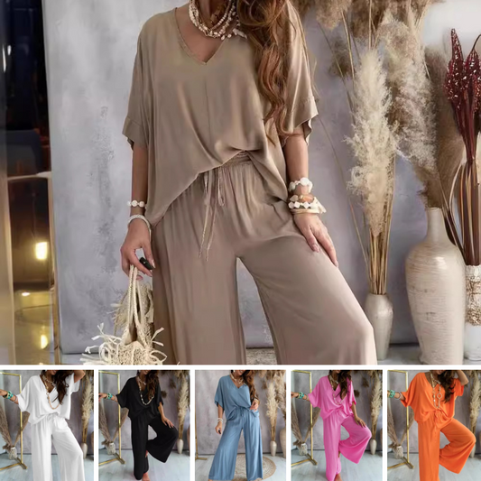 💎 -50% KOMBINEZON DAMSKI W JEDNOLITYM KOLORZE! 💎 Dekolt w serek, regulowana talia i miękka tkanina dla swobodnego, szykownego stylu