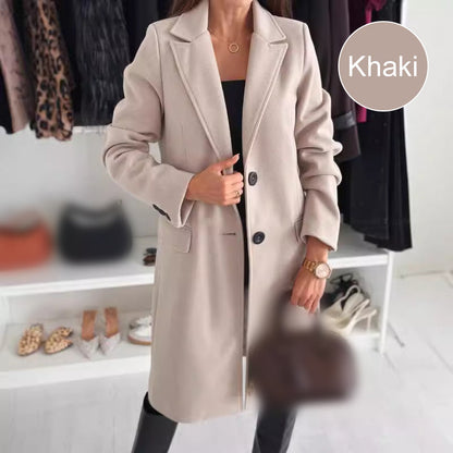 🔥Jesienne i zimowe gorące modele🔥 elegancka damska długa kurtka krawiecka