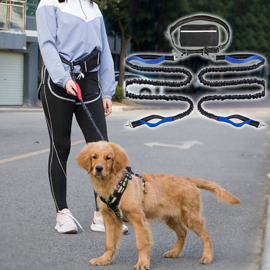 🎁Hot Sale 49% OFF🐕Adjustable Hands-Free Dog Lead with Waist Bag