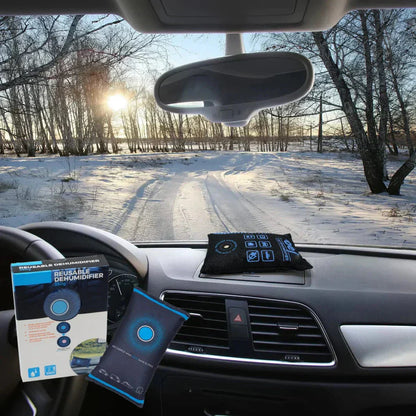 Profesjonalne osuszanie samochodu – pochłania wilgoć i kondensację z przedniej szyby i wnętrza.