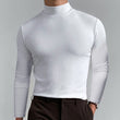 Men's Athletic Slim Fit Mock Neck Long Sleeve Pullover