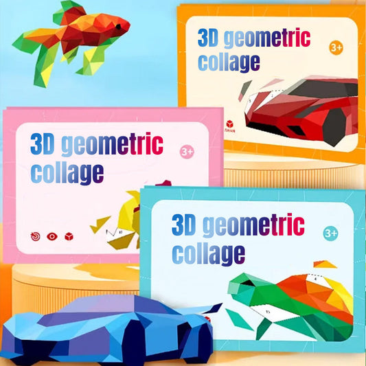 Zestaw książeczek z naklejkami-puzzle dla dzieci