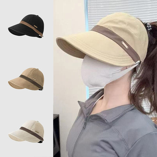 Damska czapka z daszkiem z szerokim rondem