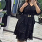 🔥😍[S–4XL]🥳Sukienka z dekoltem w serek sięgająca do kolan👗