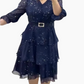 🔥😍[S–4XL]🥳Sukienka z dekoltem w serek sięgająca do kolan👗