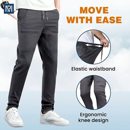 Men's 4-Way Stretch Multi-Pocket Everyday Cargo Pants